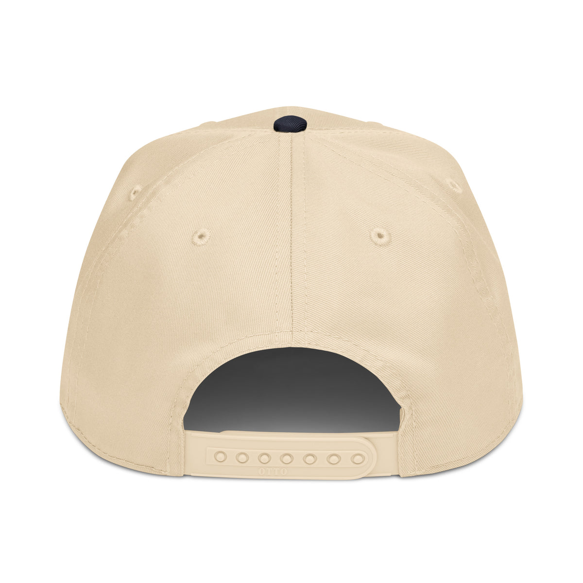 TruSelf TS Hat in Navy/Cream - 5-panel mid-profile cap, back view
