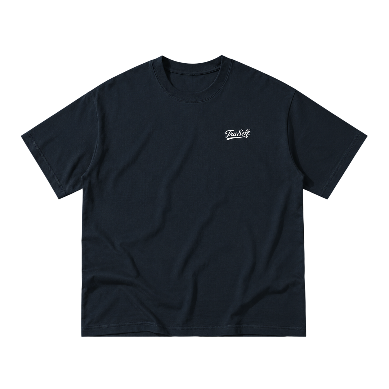 TruSelf Essential Tee in Navy Blue - heavyweight cotton tee