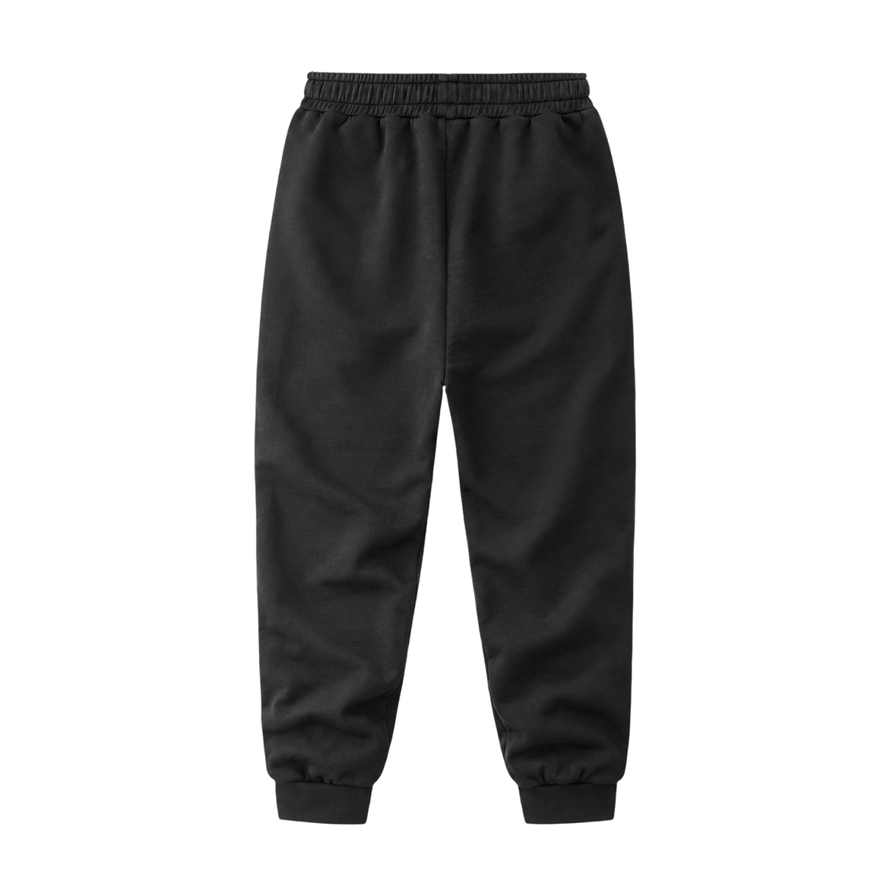 TruSelf Joggers in Black - fleece joggers, back view